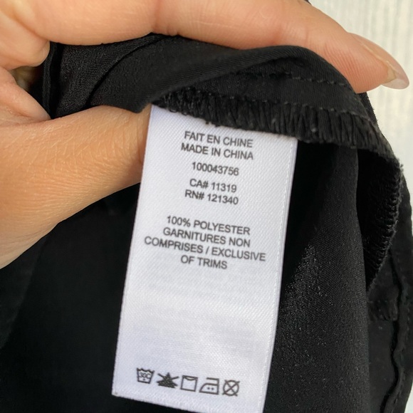 Black lace lined cami in small - Picture 4 of 4